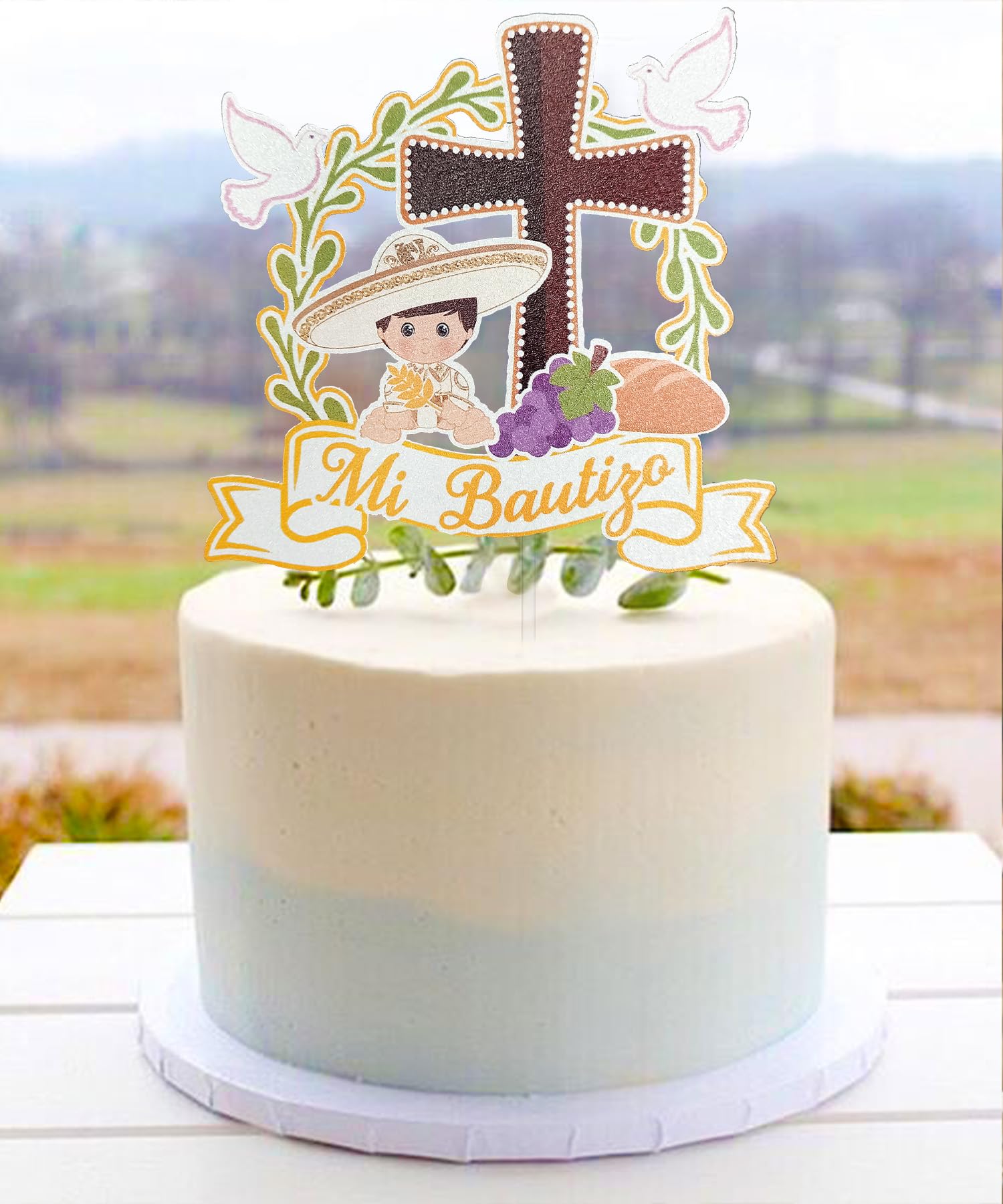 Pastel para bautizos
