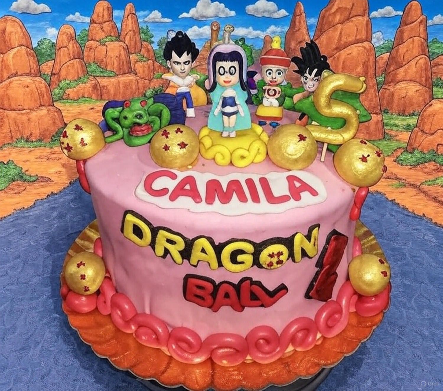 Pastel Diseño Dragon Ball Z